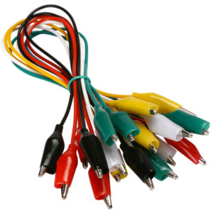 Raspberry Pi Alligator Clip Test Lead Cables (Multi Colours) 40cm Long (Set of 10) - NZ DEPOT