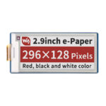 Raspberry Pi Display 2.9inch E-Paper / E-Ink Module (B) for Raspberry Pi Pico, 296 x 128, Red / Black / White, SPI