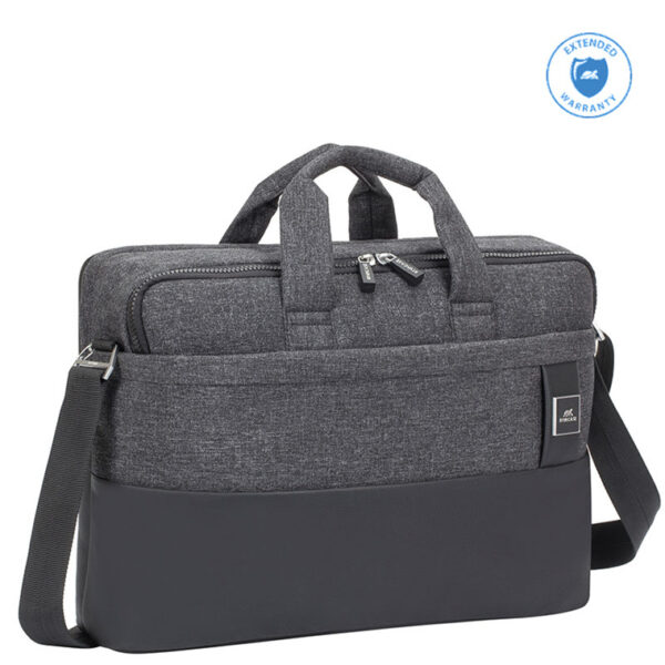 Rivacase Lantau Messenger Bag for 14.1-15.6" Notebook / Laptop (Grey) Suitable for MacBook Pro 16 - NZ DEPOT