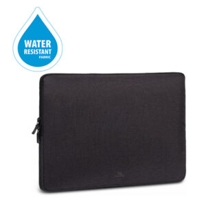 Rivacase Suzuka Sleeve with water resistant fabric for 15.6 inch Notebook / Laptop (Black) - NZ DEPOT