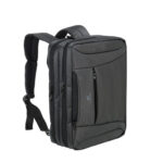 Rivacase Charcoal Convertible Backpack for 15.6 inch Notebook / Laptop (Black) Suitable for Business and Travel - NZ DEPOT
