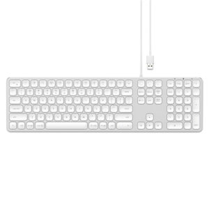 SATECHI Full Size Keyboard - Silver - NZ DEPOT