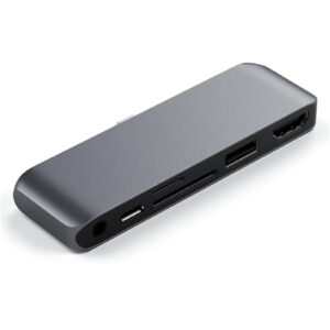 SATECHI USB-C Mobile Pro Hub SD (Space Grey) Designed for the newest iPads - NZ DEPOT