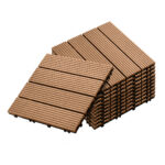 SOGA 11 pcs Coffee DIY Wooden Composite Decking Tiles Garden Outdoor Backyard Flooring Home Decor, Garden, Tools & Hardware, Gardening & Lawn Care, Artificial Grass, , ,  - NZ DEPOT 1