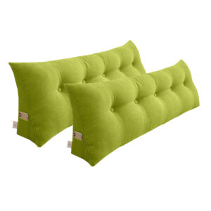 SOGA 2X 120cm Green Triangular Wedge Bed Pillow Headboard Backrest Bedside Tatami Cushion Home Decor NZ DEPOT - NZ DEPOT