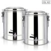 SOGA 2X 22L Stainless Steel Insulated Stock Pot Dispenser Hot & Cold Beverage Container With Tap, Home & Living>Kitchen & Dining>Barware>Spirit Dispensers, , , , ,  - NZ DEPOT 1