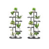 SOGA 2X 6 Tier 7 Pots Black Metal Plant Rack Flowerpot Storage Display Stand Holder Home Garden Decor, Home & Living, Home Decor, Indoor Pots, Planters and Plant Stands, , ,  - NZ DEPOT 1