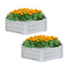 SOGA 2X 60cm Hexagon Shape Galvanised Raised Garden Bed Vegetable Herb Flower Outdoor Planter Box, Garden, Tools & Hardware>Gardening & Lawn Care>Pots, Planters & Container Accessories, , , , ,  - NZ DEPOT 1