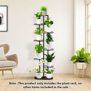 SOGA 2X 8 Tier 9 Pots Black Metal Plant Rack Flowerpot Storage Display Stand Holder Home Garden Decor, Home & Living, Home Decor, Indoor Pots, Planters and Plant Stands, , ,  - NZ DEPOT 2