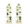 SOGA 2X 8 Tier 9 Pots Gold Metal Plant Stand Flowerpot Display Shelf Rack Indoor Home Office Decor, Home & Living>Home Decor>Indoor Pots, Planters and Plant Stands, , , , ,  - NZ DEPOT 1