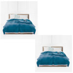 SOGA 2X Lake Blue Throw Blanket Warm Cozy Double Sided Thick Flannel Coverlet Fleece Bed Sofa Comforter, Home>Bed Linen>Throws And Blankets>Blankets, , , , ,  - NZ DEPOT 1