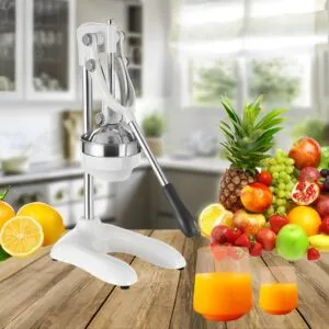 Buy SOGA Stainless Steel Manual Juicer Hand Press Juice Extractor Squeezer Lemon Orange Citrus White Online - electronics & appliances / appliances / small kitchen appliances / coffee machines & beverages / juicers - 2 - NZ Depot Free Shipping