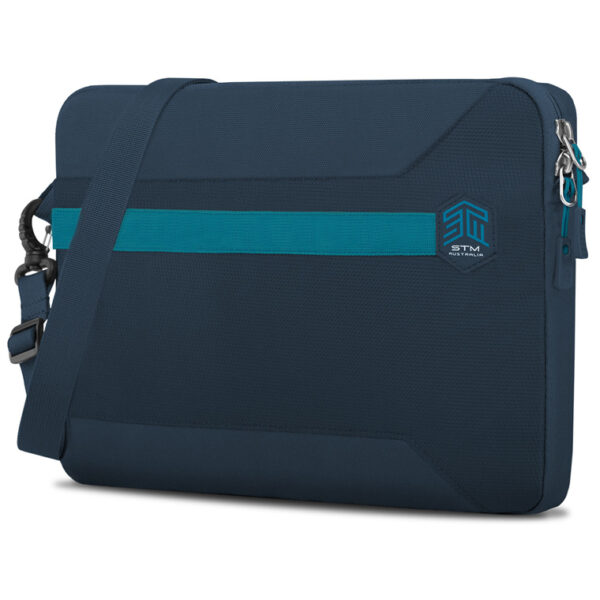STM Blazer Laptop Sleeve With Shoulder Strap - For Macbook Pro/Air 13"-14" - Navy - Fits Most 13" and Smaller Screens Laptop & Tablet - NZ DEPOT