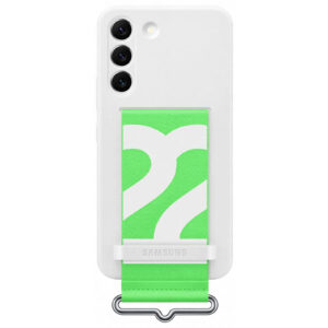 Samsung Galaxy S22 5G Silicone with Strap Cover White NZDEPOT - NZ DEPOT