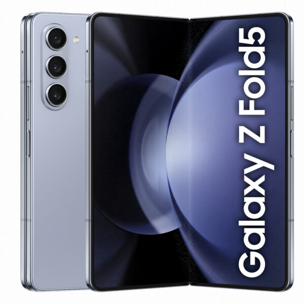 Samsung Galaxy Z Fold5 5G Foldable Smartphone 12GB+256GB - Icy Blue (Wall Charger & Headset sold separately) - 2 Year Warranty - NZ DEPOT