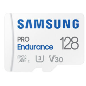 Samsung Pro Endurance 128GB Micro SDXC with Adapter up to 100MBs Read up to 40MBs Write perfect fit for Surveillance IPHomeNetwork cam Dash cam Body cam and other always on applications. NZDEPOT - NZ DEPOT
