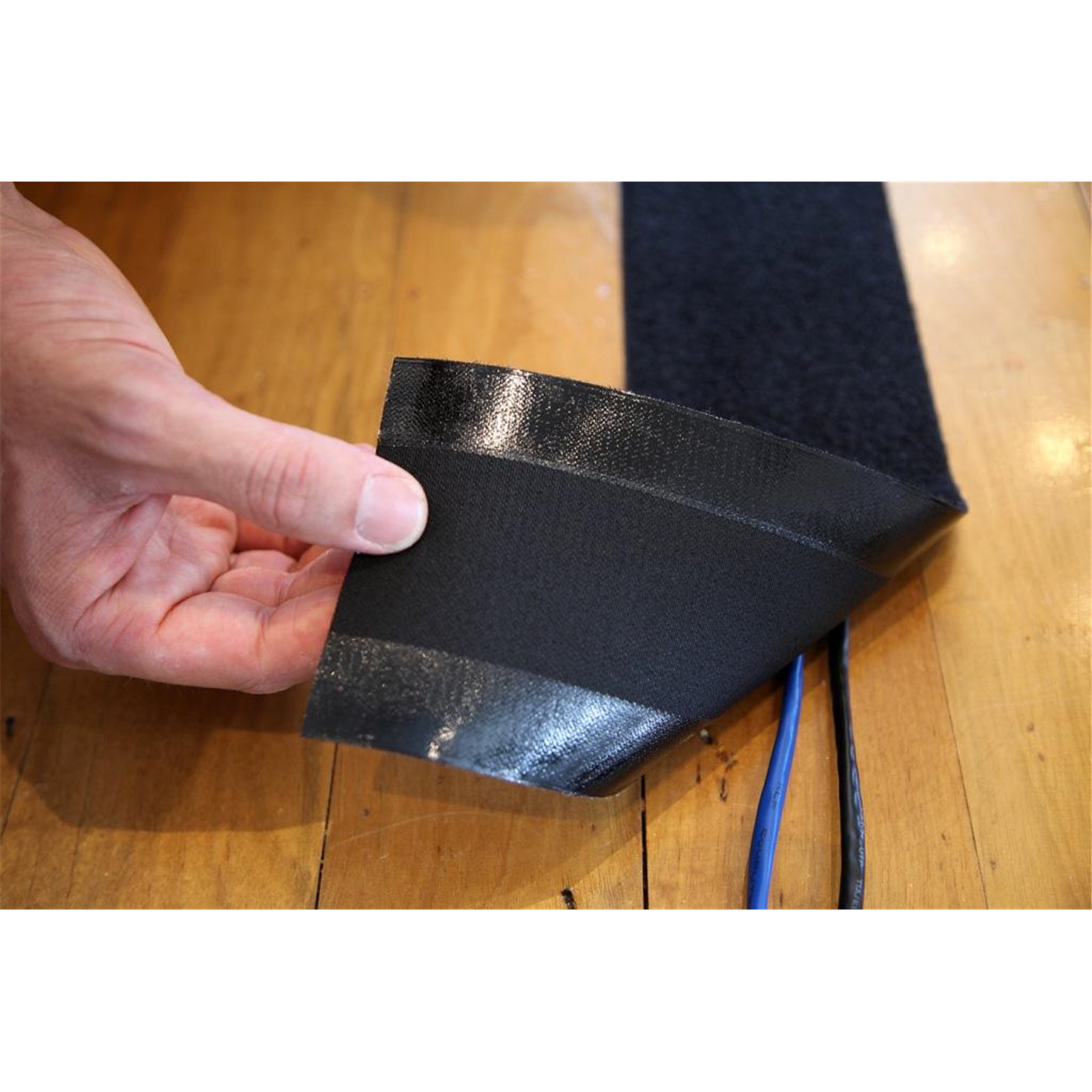 Secure Cord Cable Management Covers For Hard Surface, Black 5