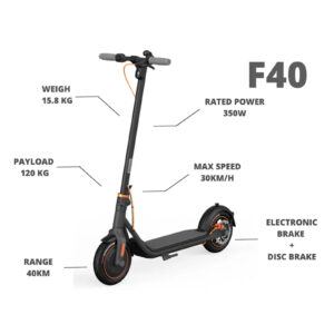 MAX Distance 40 km (Dark Grey) - Payload 30-120KG 10" Tires High Performance - 20% Gradeability - Cruise Control - Mobile App Connectivity - NZ DEPOT