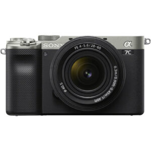 Sony Alpha a7C Mirrorless Digital Camera with 28-60mm Lens - Silver - 24.2MP Full-Frame Exmor R BSI Sensor