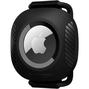 Spigen Apple AirTag ComforTag Pet Collar Black Durable. Extra Durable and Comfortability Versatile design to fit any straps NZDEPOT - NZ DEPOT