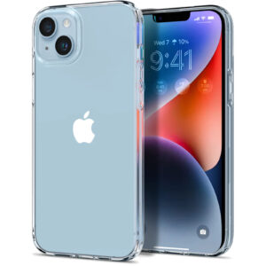 Spigen iPhone 14 Plus (6.7") Liquid Crystal Case Crystal Clear - ULTRA-THIN - Premium TPU Super Lightweight - Exact Fit - Absolutely NO Bulkiness Soft Case - NZ DEPOT