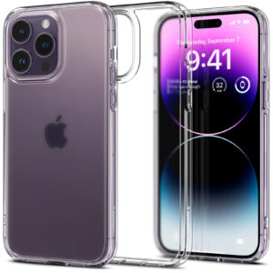 Spigen iPhone 14 Pro (6.1") Ultra Hybrid Case - Crystal Clear - Certified Military-Grade Protection - Clear Durable Back Panel + TPU bumper - NZ DEPOT