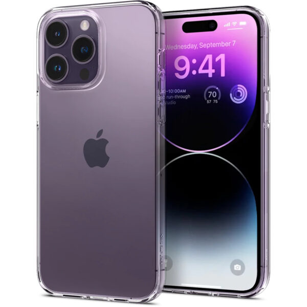 Spigen iPhone 14 Pro Max (6.7") Liquid Crystal Case - Crystal Clear - ULTRA-THIN - Premium TPU Super Lightweigh - Exact Fit - Absolutely NO Bulkiness Soft Case - NZ DEPOT