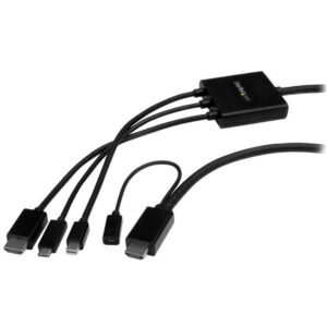 StarTech 2m HDMI Adapter Cable - 4K 30Hz - USB-C / HDMI / Mini DisplayPort to HDMI - Digital AV Converter for HDMI Monitor (CMDPHD2HD) - NZ DEPOT