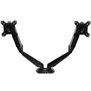 StarTech ARMSLIMDUO Desk Mount Dual Monitor Arm with USB & Audio - Desk Clamp VESA Mount for up to 30 inch Displays - 2x USB