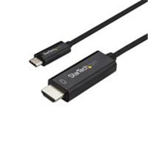 StarTech CDP2HD1MBNL 3ft 1m USB C to HDMI Cable 4K 60Hz USB Type C to HDMI 2.0 Video Adapter Cable Thunderbolt 3 Compatible Laptop to HDMI MonitorDisplay DP 1.2 Alt Mode HBR2 Black NZDEPOT - NZ DEPOT
