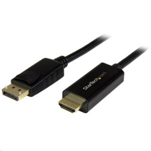 StarTech DP2HDMM1MB 1m 3ft DisplayPort to HDMI Cable 4K 30Hz DisplayPort to HDMI Adapter Cable DP 1.2 to HDMI Monitor Cable Converter Latching DP Connector Passive DP to HDMI Cord NZDEPOT - NZ DEPOT