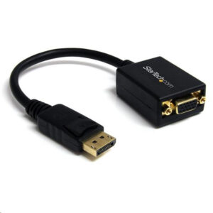 StarTech DP2VGA2 DisplayPort to VGA Adapter - Active DP to VGA Converter - 1080p Video - DisplayPort Certified - DP/DP++ Source to VGA Monitor Cable Adapter Dongle - Latching DP Connector - NZ DEPOT