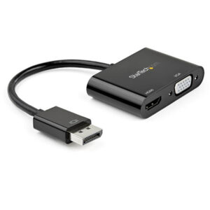 StarTech DP2VGAHD20 DisplayPort to HDMI VGA Adapter - DisplayPort 1.2 HBR2 to HDMI 2.0 (4K 60Hz) or VGA 1080p Converter Dongle - DP to HDMI or VGA Monitor Adapter - Digital Video Display Adapter - NZ DEPOT