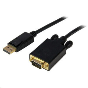 StarTech DP2VGAMM6B 1.8m (6ft) DisplayPort to VGA Cable - Active DisplayPort to VGA Adapter Cable - 1080p Video - DP to VGA Monitor Cable - DP 1.2 to VGA Converter - Latching DP Connector - NZ DEPOT