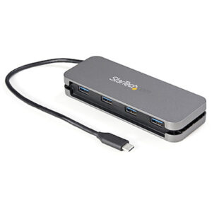 StarTech HB30CM4AB 4 Port USB C Hub 5Gbps - 4A - 11in Cable - NZ DEPOT