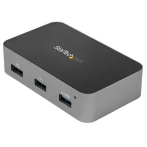 StarTech HB31C4AS 4 Port USB C Hub with Power Adapter - USB 3.1/3.2 Gen 2 (10Gbps) - USB Type C to 4x USB-A - Self Powered Desktop USB Hub with Fast Charging Port (BC 1.2) - Desk Mountable - NZ DEPOT