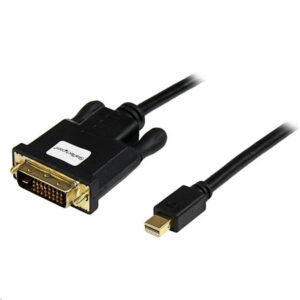StarTech MDP2DVIMM3B 0.9m (3ft) Mini DisplayPort to DVI Cable - Mini DP to DVI Adapter Cable - 1080p Video - Passive mDP 1.2 to DVI-D Single Link - mDP or Thunderbolt 1/2 Mac/PC to DVI Monitor - NZ DEPOT