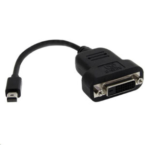 StarTech MDP2DVIS Mini DisplayPort to DVI Adapter - Active Mini DisplayPort to DVI-D Adapter Converter - 1080p Video - mDP or Thunderbolt 1/2 Mac/PC to DVI Monitor Dongle