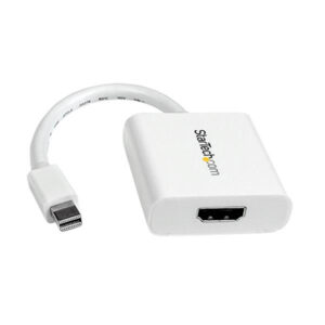 StarTech MDP2HDW Mini DisplayPort to HDMI Adapter - mDP to HDMI Video Converter - 1080p - Mini DP or Thunderbolt 1/2 Mac/PC to HDMI Monitor/Display/TV - Passive mDP 1.2 to HDMI Dongle - White - NZ DEPOT