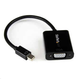 StarTech MDP2VGA2 Mini DisplayPort to VGA Adapter - Active Mini DP to VGA Converter - 1080p Video - mDP or Thunderbolt 1/2 Mac/PC to VGA Monitor/Projector/Display - mDP 1.2 to VGA Dongle - Black - NZ DEPOT