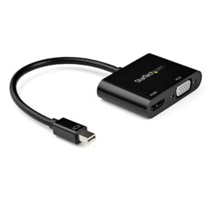 StarTech MDP2VGAHD20 Mini DisplayPort to HDMI VGA Adapter - mDP 1.2 HBR2 to HDMI 2.0 (4K 60Hz) or VGA 1080p Video Converter Dongle - Mini DP to HDMI or VGA Monitor - Thunderbolt 2 Compatible - NZ DEPOT