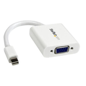 StarTech MDP2VGAW Mini DisplayPort to VGA Adapter - Active Mini DP to VGA Converter - 1080p Video - mDP or Thunderbolt 1/2 Mac/PC to VGA Monitor/Projector/Display - mDP 1.2 to VGA Dongle - White - NZ DEPOT