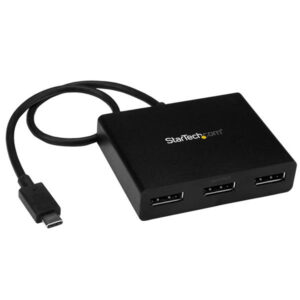 StarTech MSTCDP123DP 3-Port USB-C to DisplayPort MST Hub - 4K 30Hz - Multi-Monitor Video Splitter - Thunderbolt 3 Compatible - NZ DEPOT