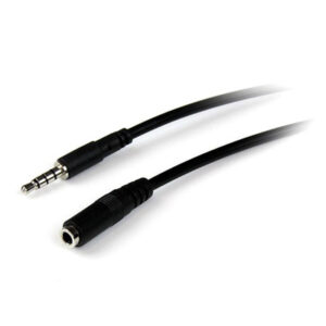 StarTech MUHSMF1M 1m 3.5mm 4 Position TRRS Headset Extension Cable - M/F - Mini-phone for Audio Device