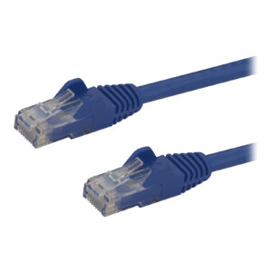 StarTech N6PATC150CMBL 1.5m CAT6 Ethernet Cable - Blue CAT 6 Gigabit Ethernet Wire -650MHz 100W PoE RJ45 UTP Network/Patch Cord Snagless w/Strain Relief Fluke Tested/Wiring is UL Certified/TIA - NZ DEPOT