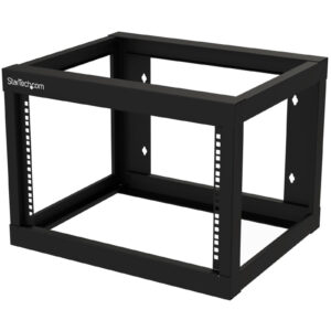 StarTech RK619WALLO 6U 19" Wall Mount Network Rack 19" Deep 2 Post Open Frame for Server Room Data/AV/IT/Communication/Computer Equipment/Patch Panel w/Cage Nuts/Screws Hook/Loop - Cisco 2960 - NZ DEPOT