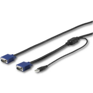 StarTech RKCONSUV10 3 m (10 ft.) USB KVM Cable for StarTech Rackmount Consoles - VGA and USB KVM Console Cable - NZ DEPOT