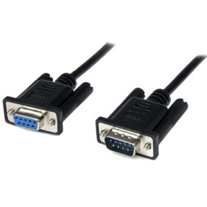 StarTech SCNM9FM1MBK 1m Black DB9 RS232 Null Modem Cable F/M - NZ DEPOT