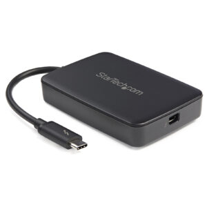 StarTech TBT3TBTADAP Thunderbolt 3 to Thunderbolt 2 Adapter - Thunderbolt 3 Laptop to Thunderbolt 1 or 2 Peripheral Converter - Black - NZ DEPOT