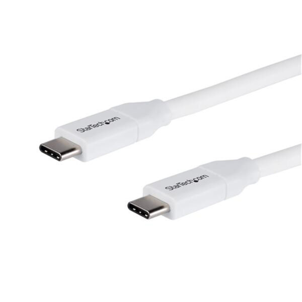 StarTech USB2C5C2MW Cable USB-C w/ 5A PD - USB 2.0 - 2m 6ft - NZ DEPOT